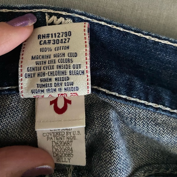 True Religion Men’s Billy Big QT jeans size 30 - Picture 7 of 10